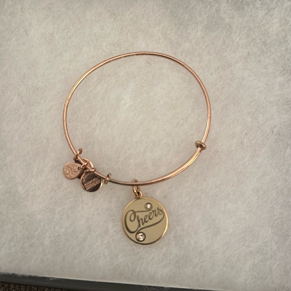 Alex and Ani rose gold celebration bracelet